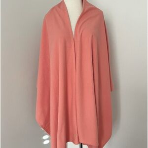 Dudley Stephens Spring St Ribbed Fleece Island Coral Scarf OS NWT